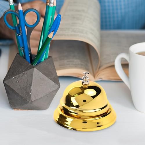 Golden Service Bell for Restaurants and Events