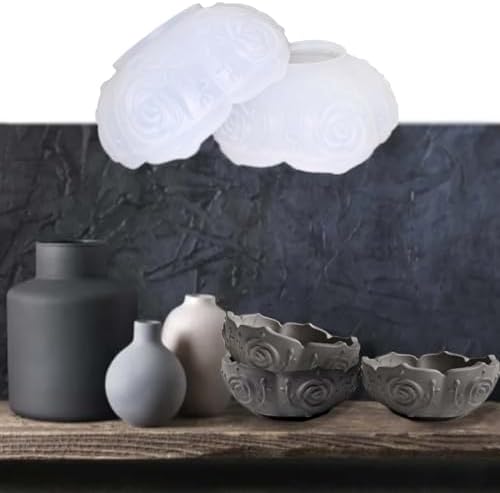 2PCS Lotus Bowl Silicone Mold for Resin Crafts