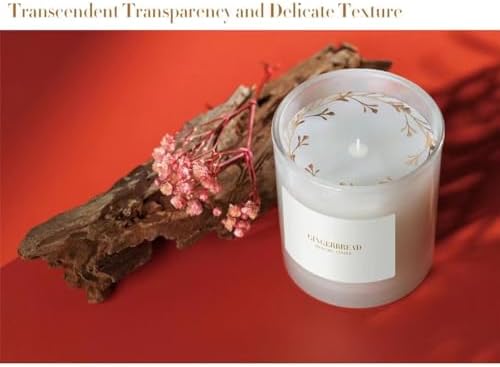 CDXHOME Candle Dust Covers 100pcs Floral Translucent Kraft