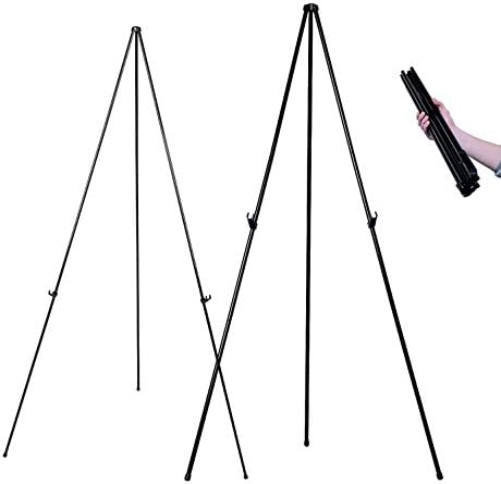 MasterVision Instant Easel Black Steel Lightweight