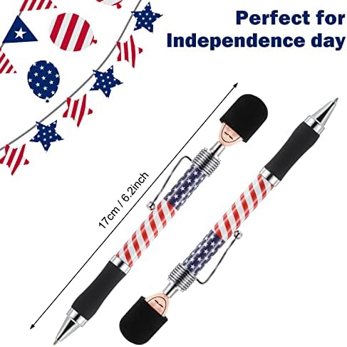 PerKoop 48 Pcs American Flag Pens for Patriotic Events