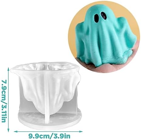 Halloween Ghost Candle Silicone Mold DIY Kit