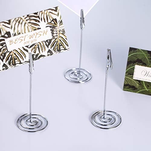 Artliving 12pcs Place Card Holder with Silver Base