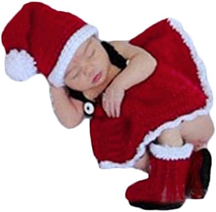 Zeroest Baby Christmas Photo Props Santa Hat and Boots