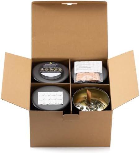 Opeshar 12 Piece 8oz Matte Black Candle Tin Set