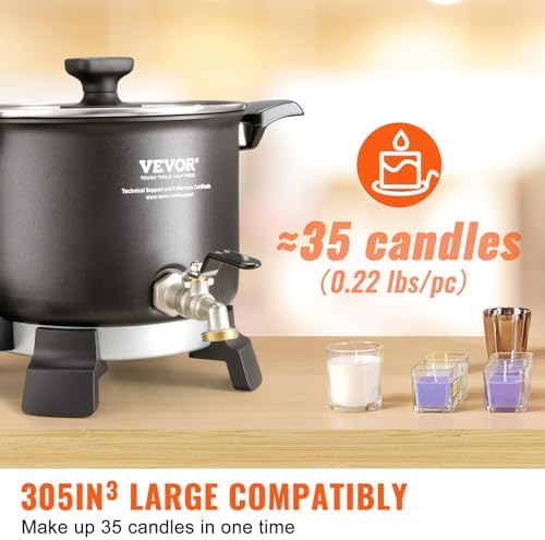 VEVOR 5 Liter Electric Wax Melter for Candle Making