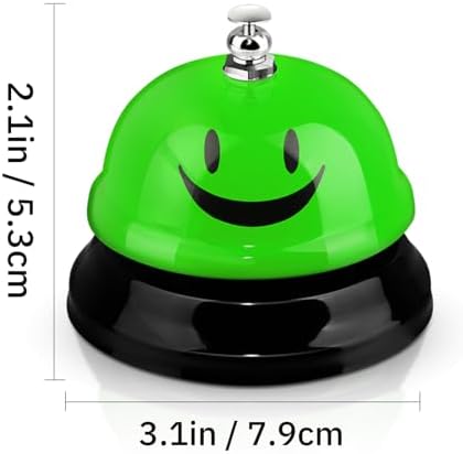 Hotop 3 Pcs Desk Bell with Smile Face Design