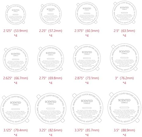 CandMak Candle Dust Covers 48pcs White Matte with Pull Tab 1