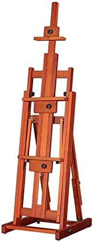 Red Large Studio Easel with Adjustable Height