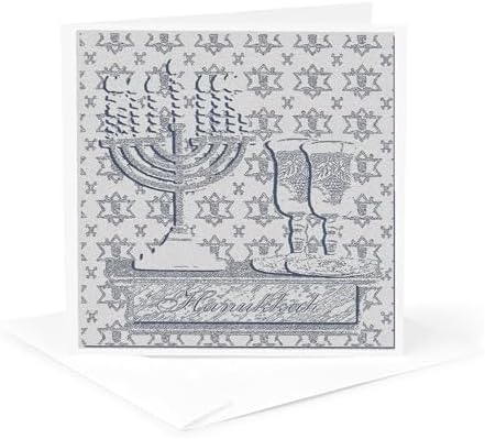 3dRose Hanukkah Menorah Greeting Cards Set of 12