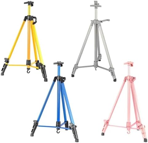 Pink Adjustable Art Easel Stand for Painting and Display