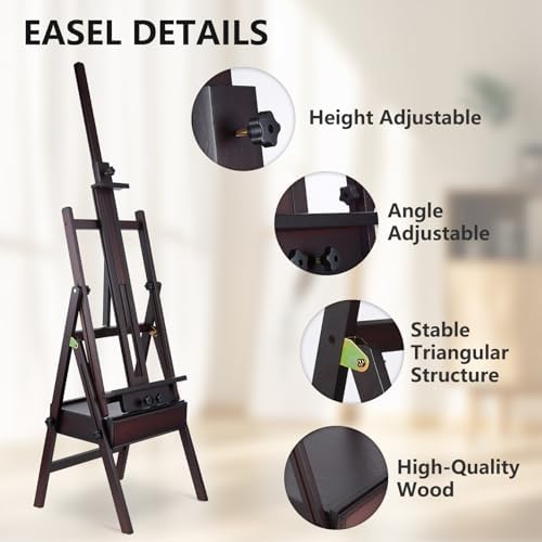 Yokugo H-Frame Easel for Painting and Art