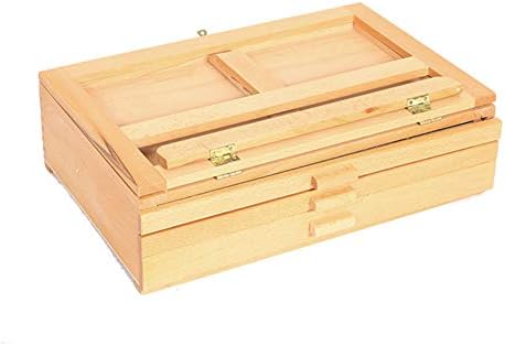 Red Beech Three-Layer Drawing Easel with Storage Box