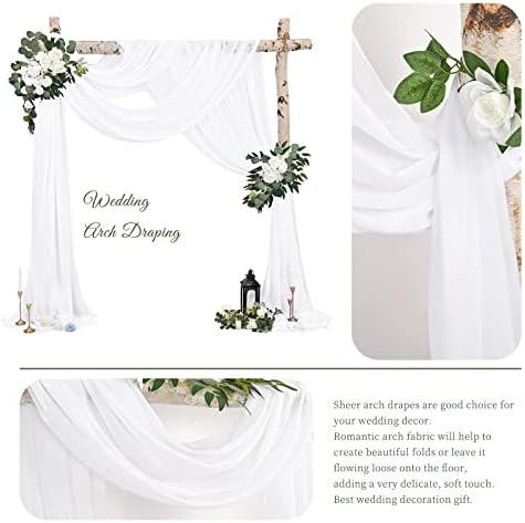 Showgeous Wedding Arch Draping Fabric 4 Panels