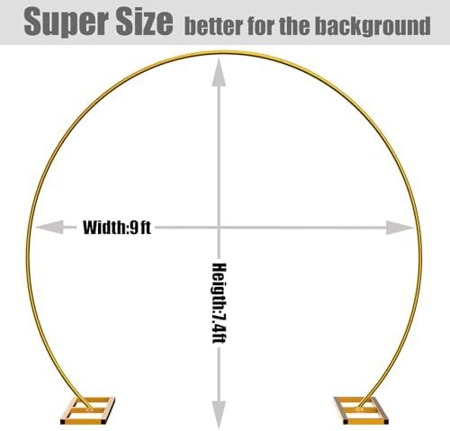 LANGXUN 9ft Metal Balloon Arch Frame