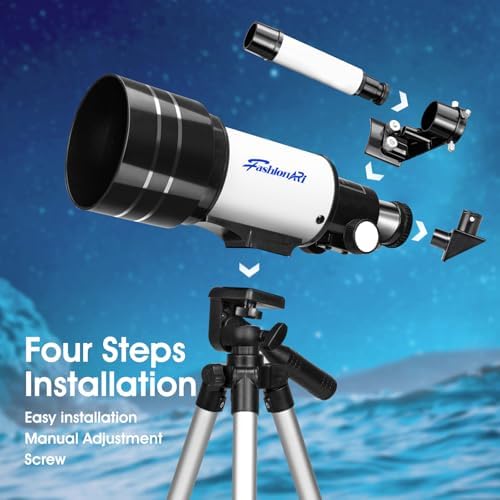 Kids Beginner Telescope with 70mm Aperture and 300mm Focal Length