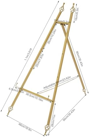 Lunumaos 43 Inch Adjustable Folding Display Easel Set