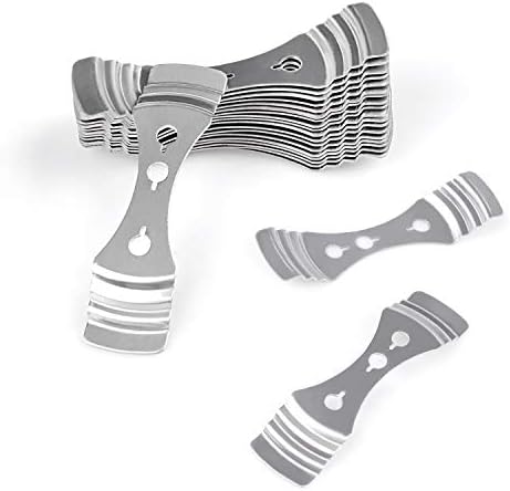 25pcs Metal Candle Wick Holder Silver Stainless Steel for Candle Making