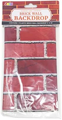JOYIN Brick Wall Backdrop 4FT by 30FT Birthday Party Decorations
