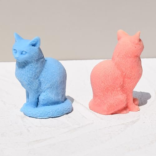 Cute Cat Candle Silicone Mold for DIY Art Projects
