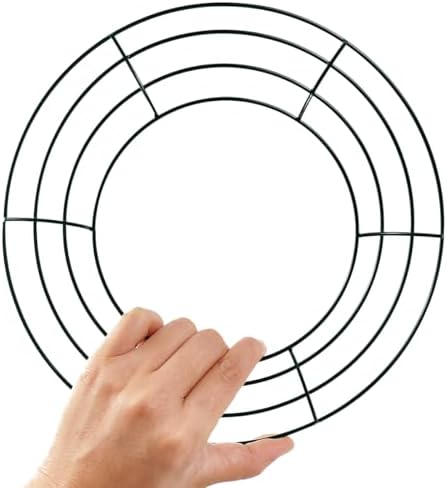 TIHOOD 10PCS 10 Inch Metal Wreath Frame Green