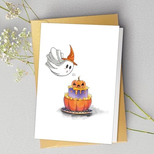 Cute Halloween Birthday Card for Him Her