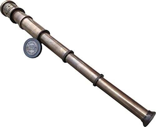 Antique Brass Nautical Spyglass Pirate Telescope 16 Inch Royal Navy Replica