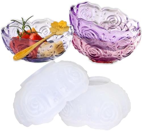 2PCS Lotus Bowl Silicone Mold for Resin Crafts
