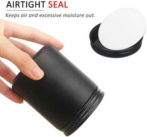 MILIVIXAY 20 Pack Matte Black Candle Jars with Lids