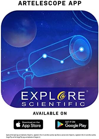 National Geographic 70mm Refractor Telescope with Astronomy App and Adjustable Tripod