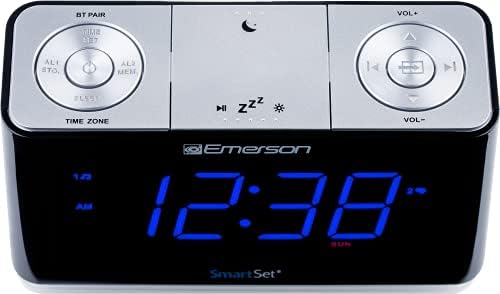 Emerson CKS1507 Smartset Radio Alarm Clock Black