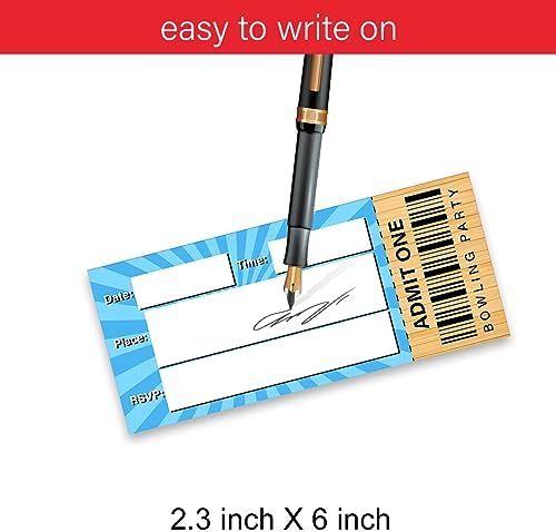 LyoGao 20 Piece Bowling Party Invitation Set with Envelopes