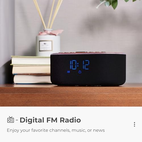 Uscce Alarm Clock with Bluetooth FM Radio and 10W Speaker