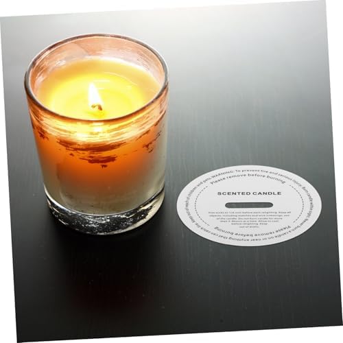 VILLFUL 100pcs Candle Dust Protectors White Paper Lids for DIY