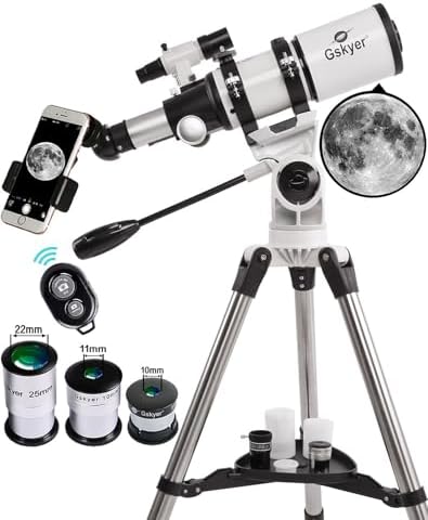 Gskyer 80mm Refractor Telescope for Adults and Kids