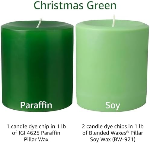 Reddig-Glo Christmas Green Candle Dye - 10 Dye Chips