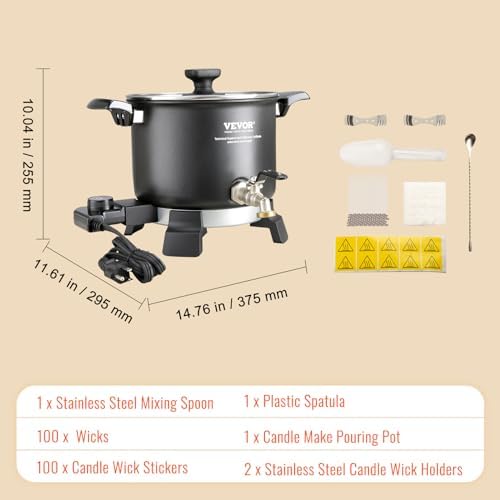VEVOR 5 Liter Electric Wax Melter for Candle Making