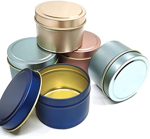Unixing 24Pcs 4oz Candle Tins for DIY Making
