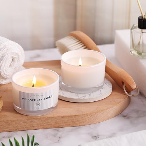 REISEN 12 Pack 4 Oz Candle Jars with Bamboo Lids and Accessories