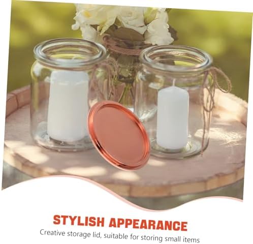 BESPORTBLE Zinc Alloy Candle Jar Lid Decorative Replacement Topper