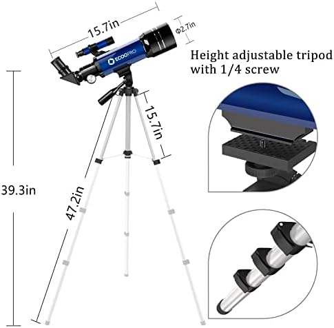 70mm Refractor Telescope for Kids and Beginners