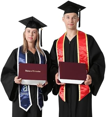 Graduation Mall 85x11 Smooth Padded Diploma Cover 6 Packs