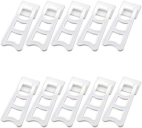 T Tulead White Plastic Easel Back Stand Pack of 10 with Screws