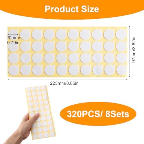 320 Pcs Foam Panels Wick Stickers for Candle Making