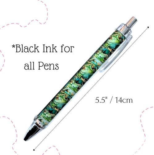10PC Cute Frog Pens with Green Design