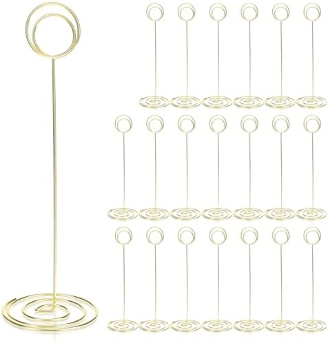 20 Pack Gold Table Number Holders 886 Inch Tall