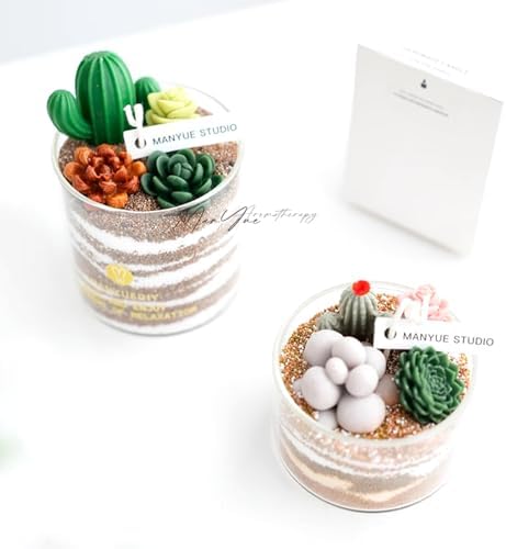 10 Pcs Succulent Cactus Silicone Candle Soap Mold