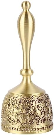 EBTOOLS Exquisite Engraved Brass Wedding Bell Call Bell Decorative Bell