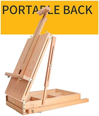 Adjustable Wooden Folding Easel with Drawer
