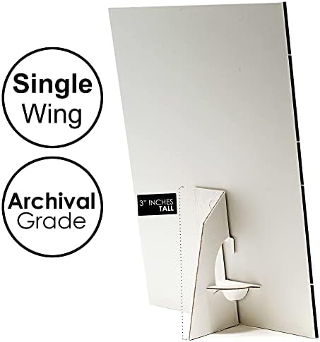 Golden State Art Self Stick Cardboard Easel Back Pack of 100 White